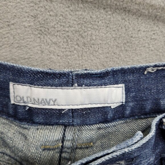 Vintage Old Navy Blue Jean Shorts Women's 8 Denim Mid Rise Y2K - Picture 3 of 7